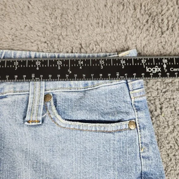 Women's High-Rise Kick Boot Jeans Size 14/15 Paris Blues Elastic Waist Ladies - Picture 3 of 10